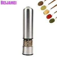 beijamei high quality hand grinding bottle stainless steel pepper mill salt shaker grinder for sale
