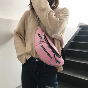 Женская поясная сумка Adisputent, многофункциональная Женская поясная модная кожаная сумка для телефона, маленькая поясная сумка, крутая женская сумка