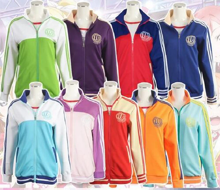 9 цветов Love Live! Толстовка костюмы для косплея сильный школьный идол фестиваль