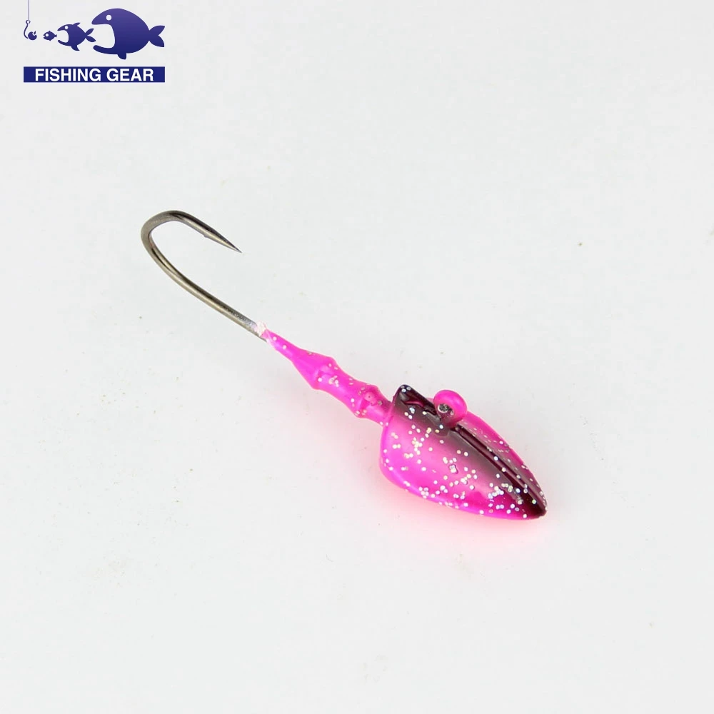 14g fishing lead jig head hook 3pcs sea bass ice carp hooks triangle bait leurre peche pesca | Спорт и развлечения