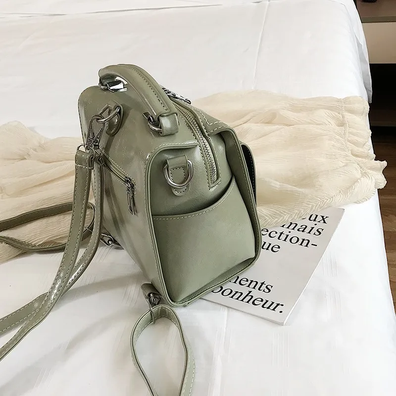 Женский кожаный рюкзак Sac A Dos Femme многофункциональный винтажный школьный для