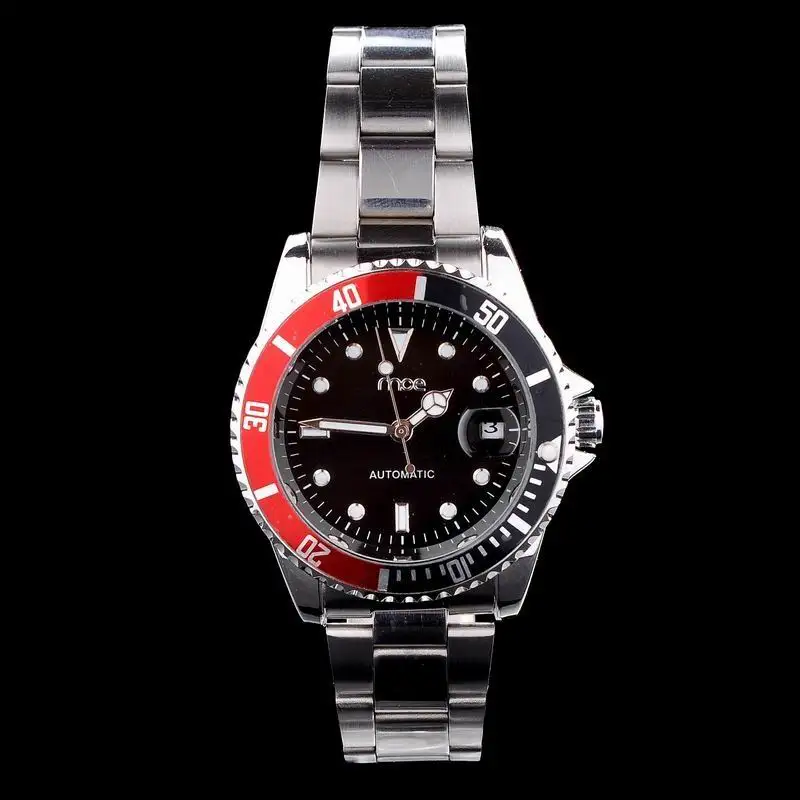 MCE branded automatic mechanical watch the submarine style red circle with original box 034|watches latest|watch heartcircle loop |