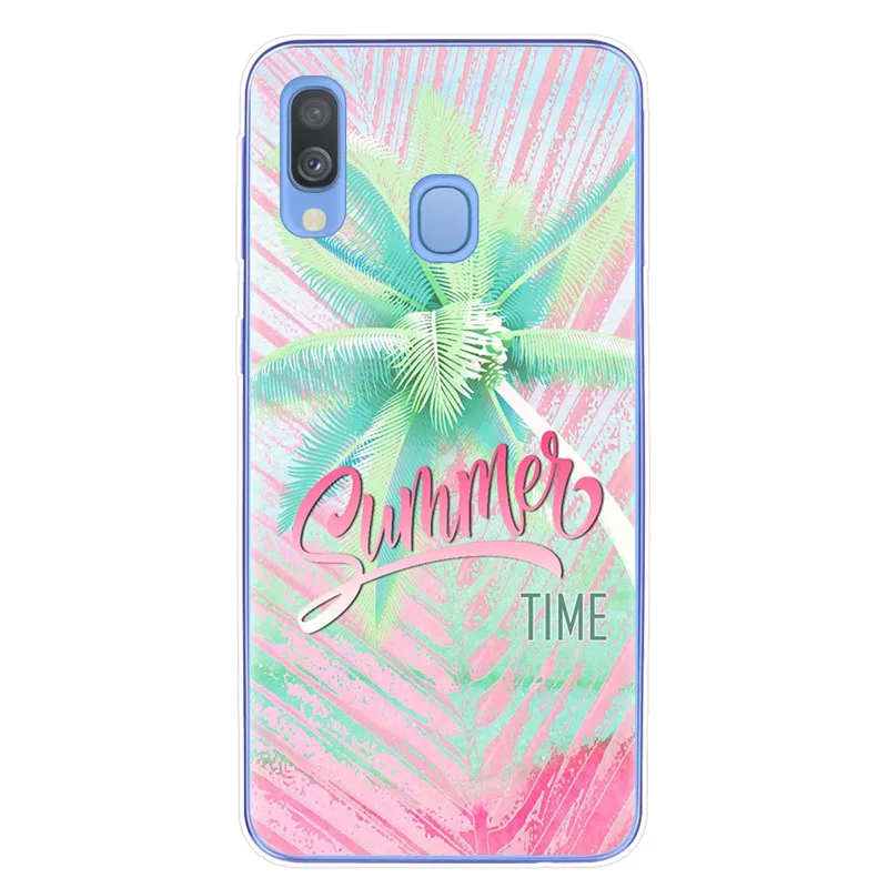 Summer Scenery Cases For Samsung Galaxy A7 A9 A6 A8 Plus A10 A20 A30 A40 A50 A70 Cover Soft Silicone Phone Case Fundas Capa - Цвет: T5871