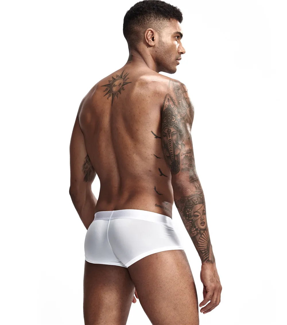 Jockmail, сексуальное мужское нижнее белье, боксеры, шорты, ледяной шелк, u-образный выпуклый мешочек, мужские трусы, cueca, боксеры, homme, слипы, Гей Нижнее белье