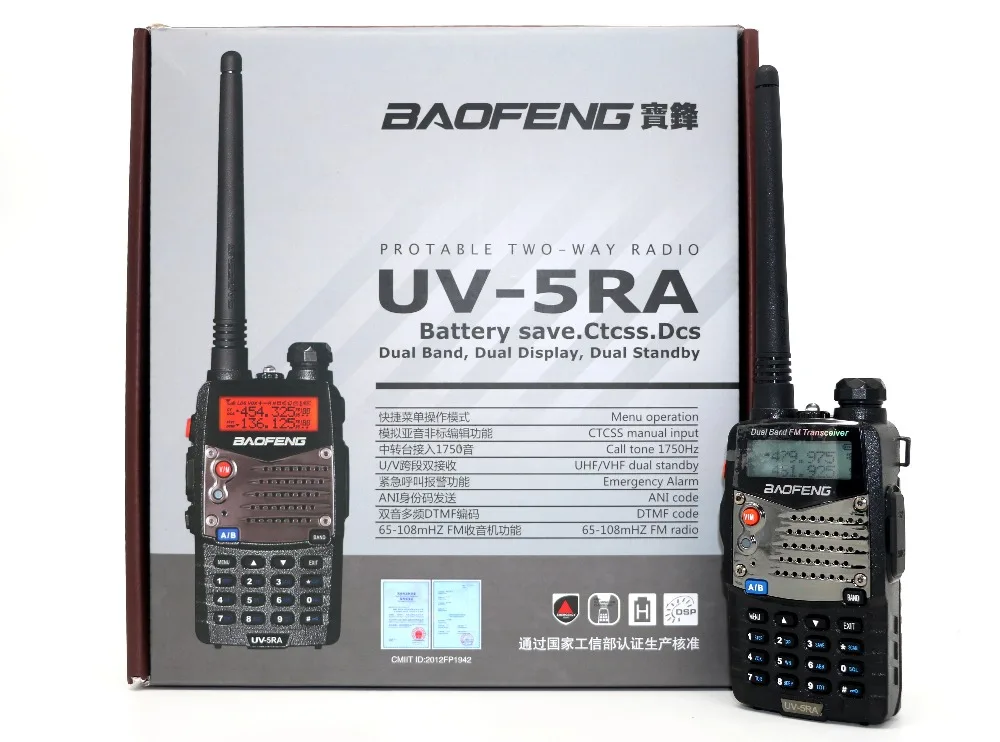 Baofeng UV 5RA рация Двухдиапазонная УФ CB радио 128CH 5 Вт VOX фонарик портативное