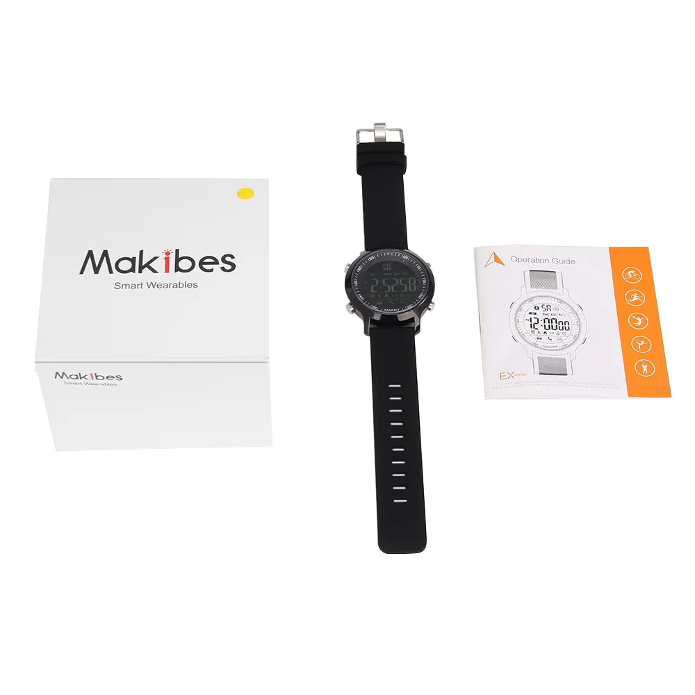 Оригинальные спортивные Смарт часы Makibes EX18 BT 4 0 с напоминанием о звонке пульт