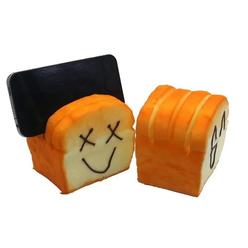 Детская забавная мягкая подушка для рук тост хлеба ремешки телефона игрушки