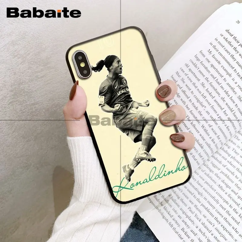Babaite Ronaldinho ТПУ мягкий резиновый чехол для телефона чехол для iPhone XS XR XSMax 6 6S 7 7plus 8 8Plus Xs 5 5S 5c SE 11 11pro 11promax - Цвет: A8