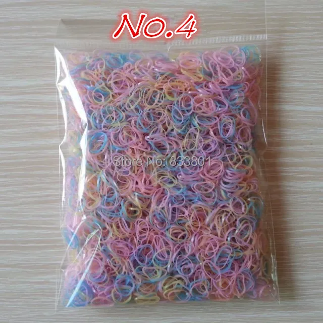 Около 3000 шт./пакет (маленький размер) ребенок ТПУ держатели для волос резинки