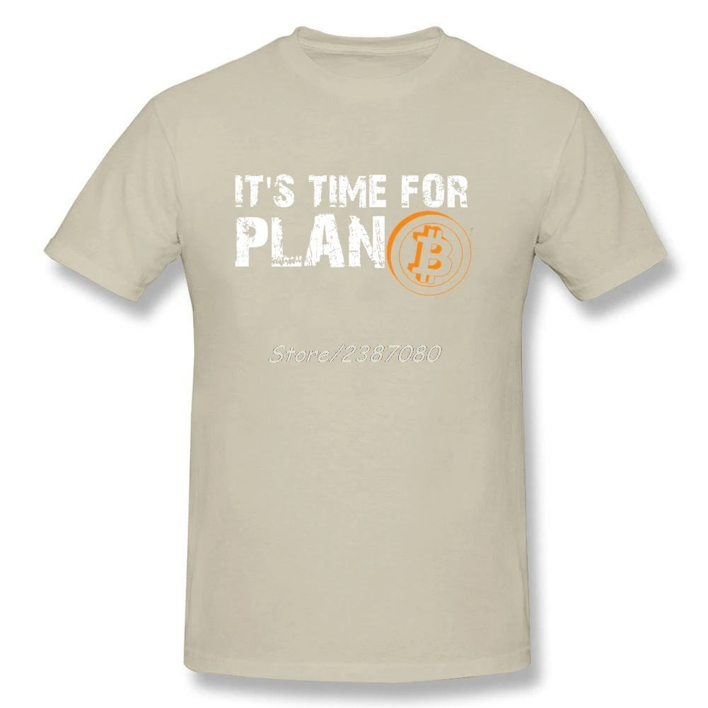 Футболка Time For Plan для биткоина BTC криптовалюта футболки на заказ с коротким