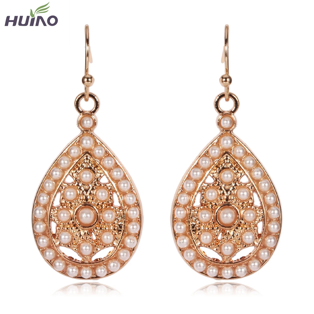 Женские модные аксессуары в Европе и США 2017 изысканные серьги с белым жемчугом