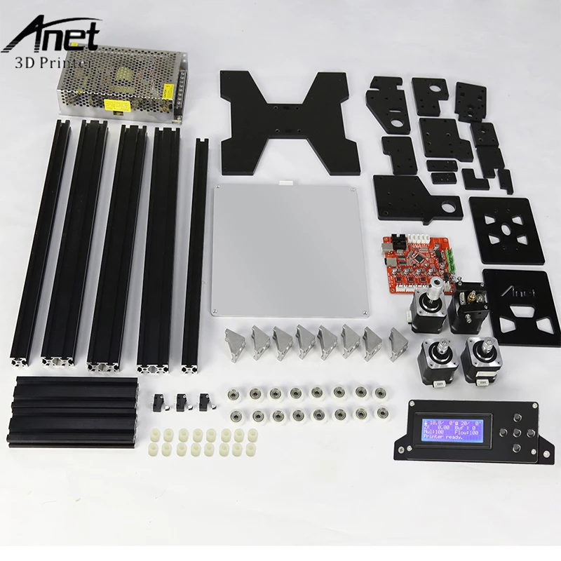 Anet A2 LCD 12864 & 2004 экран 3D принтер с Большой печатью размер 220*270*220 мм Hotbed Plus версия