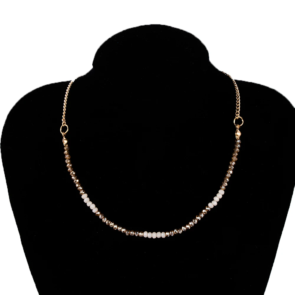 2018 Новое Колье чокер с бусинами наборы для женщин металлические полые ожерелье и