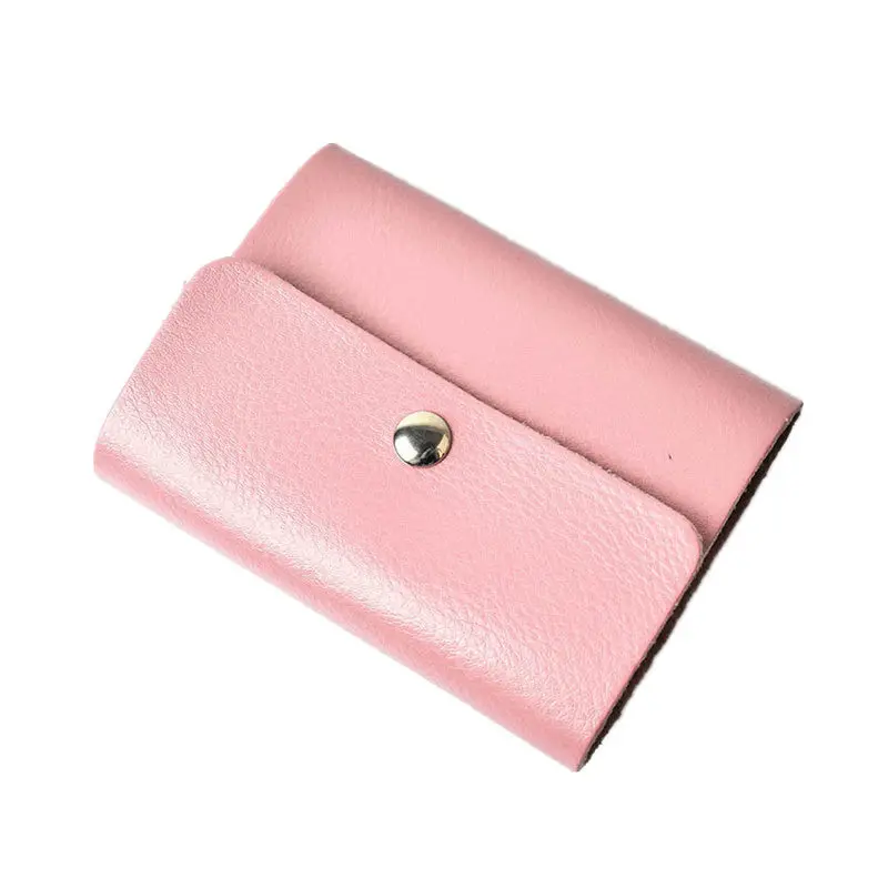 pink Фиолетовый 1 шт. 24 бита держатель для карт кожа унисекс бизнес-держатель для карт кредитный держатель для карт чехол для паспорта карта сумка дропшиппинг - Цвет: pink