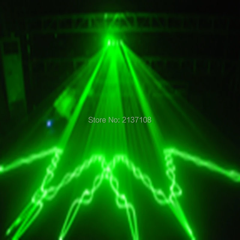 50 Вт 4 головки 7 цветов лазерный проектор DMX512 Luces DJ Disco семейные вечерние Клубные