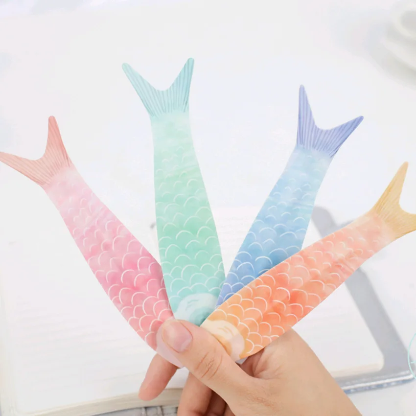 Coloffice Creative 4pc/pack Cartoon ballpoint pen+ bookmark Vegetable cat kawaii signature pen material escolar school supplies - Цвет: carp(random color)