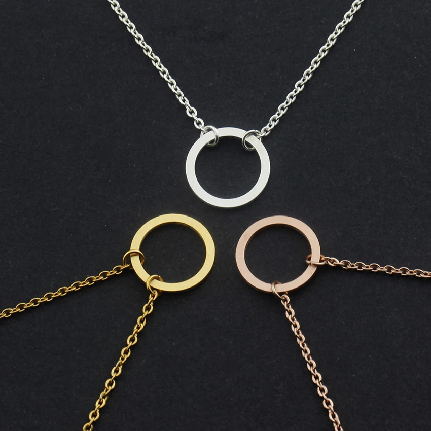 Простой золотой браслет-Шарм Карма круглой формы Круг жизни для женщин мужчин