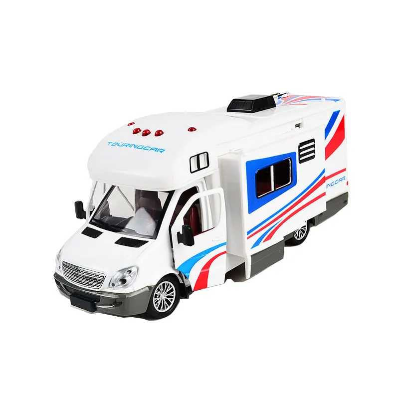Holiday Motorhomes Morto Home Coach Toy Camper Van Model Diecast with light and sound Pullback 21CM |