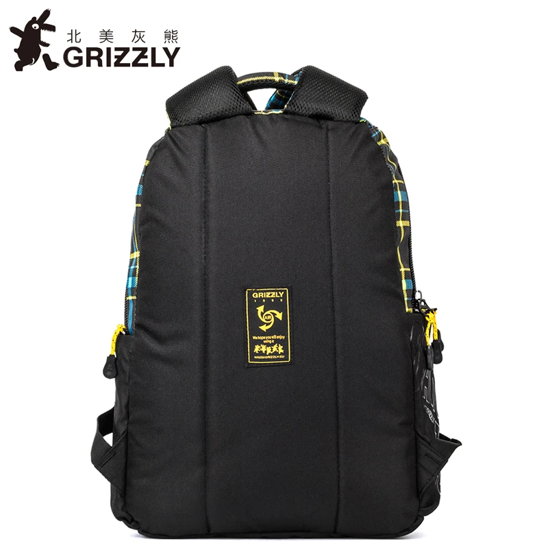 GRIZZLY, новинка, рюкзак для ноутбука, для мужчин, для подростков, для мальчиков, модная, большая емкость, Mochila, многофункциональные дорожные сумки, водонепроницаемая школьная сумка
