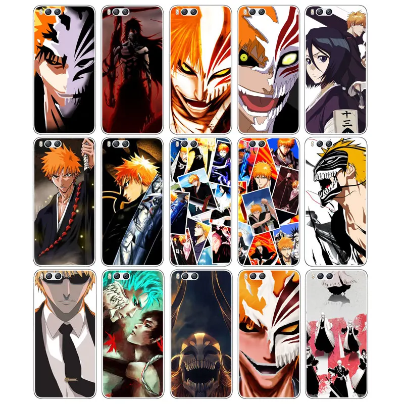 DREAMFOX M408 Bleach Cartoon Soft TPU Silicone Case Cover For Xiaomi Mi Note 2 3 4 5 6 8 SE M5 4C 4S 5C 5S 5X 6X A1 Plus |