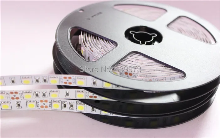 Гибкая светодиодная лента 5050 SMD 12 В 60 светодиодный одов/м 5 м 300 светодиодов белый