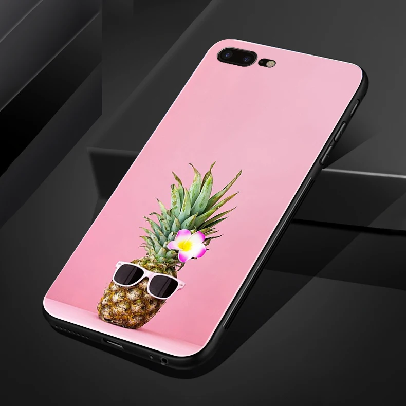 Забавный Мягкий силиконовый чехол для телефона из ТПУ с фруктами для iphone6 6S 7 8 Plus 5 5S SE чехол для телефона с ананасом для iphone XR XS X XSMAX 7 8plus