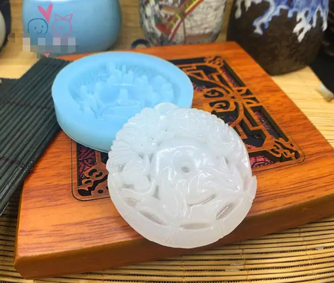 1 шт. прозрачный DIY из силикона, круглые летучая мышь бамбуковая форма для изготовления ювелирных изделий инструменты эпоксидной смолы формы для ювелирных изделий