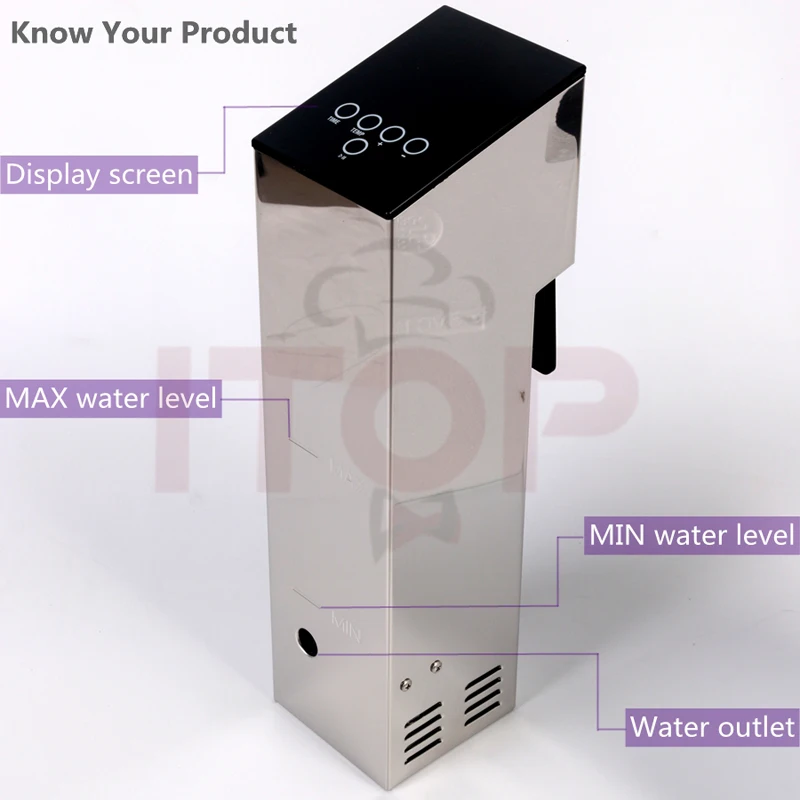 ITOP 2 шт. низкотемпературная кухонная машина Sous Vide циркулятор Термическое погружение время контроль температуры стейк Медленная Плита