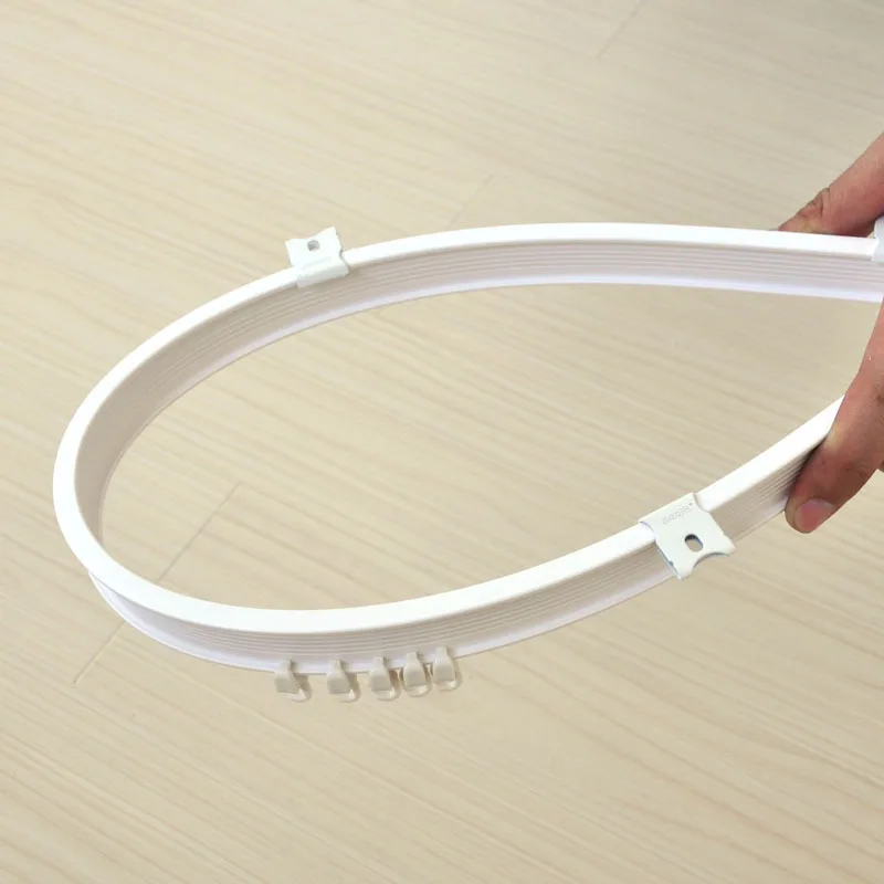 Гибкий пластиковый металлический сплав карниз для занавески оптовая