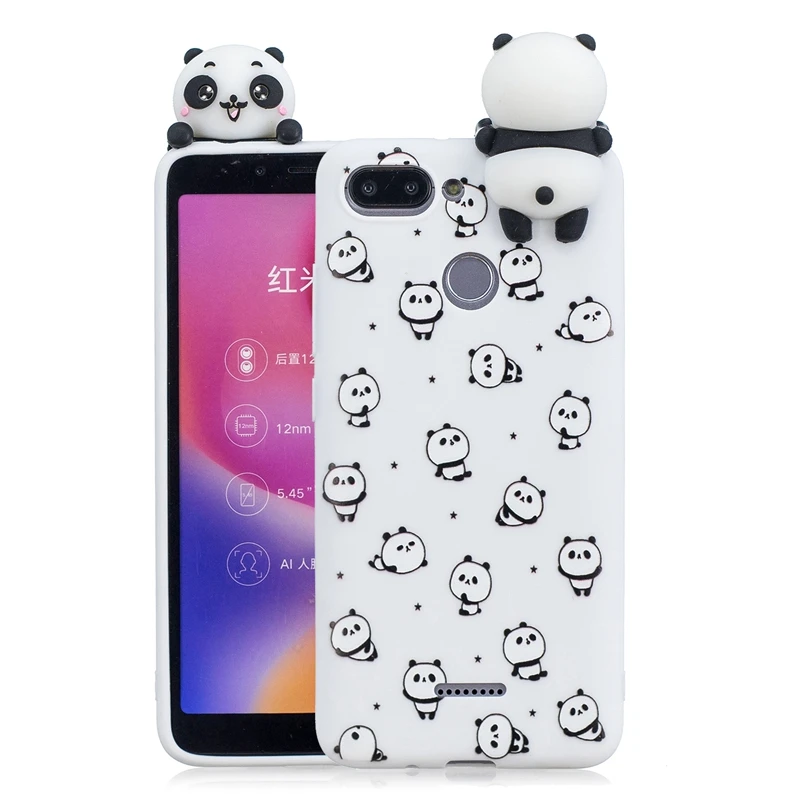 8 Чехол для Xiaomi Redmi 6A, чехол для Xiaomi Redmi 6, чехол с 3D милой пандой, единорогом, Свинкой, силиконовый чехол для телефона, чехол для Xiaomi Redmi 6A Redmi6 - Цвет: 8