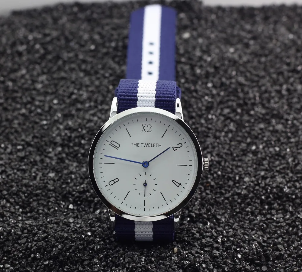 Новые продукты высокое качество Montre homme X2 двенадцатый мужские модные часы черные нейлоновые ремешки мужские часы кварцевые часы мужские