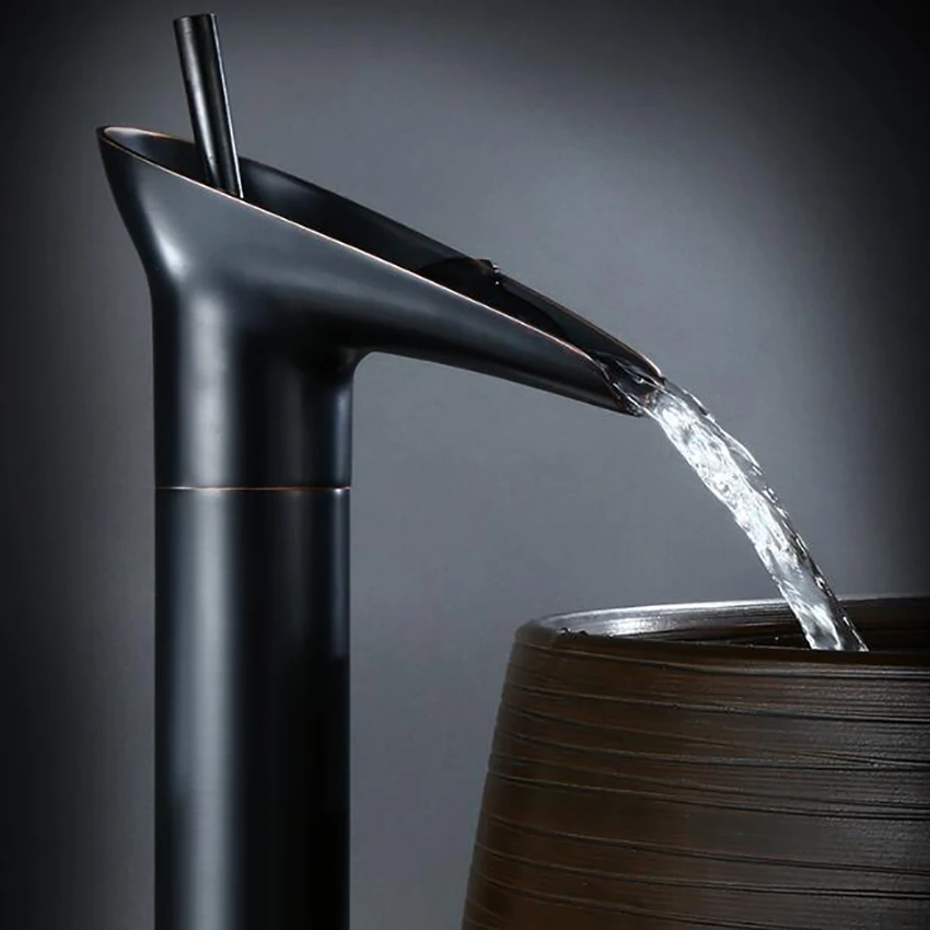 Античный смеситель однорычажный кран в стиле бокала для вина водопад ванной