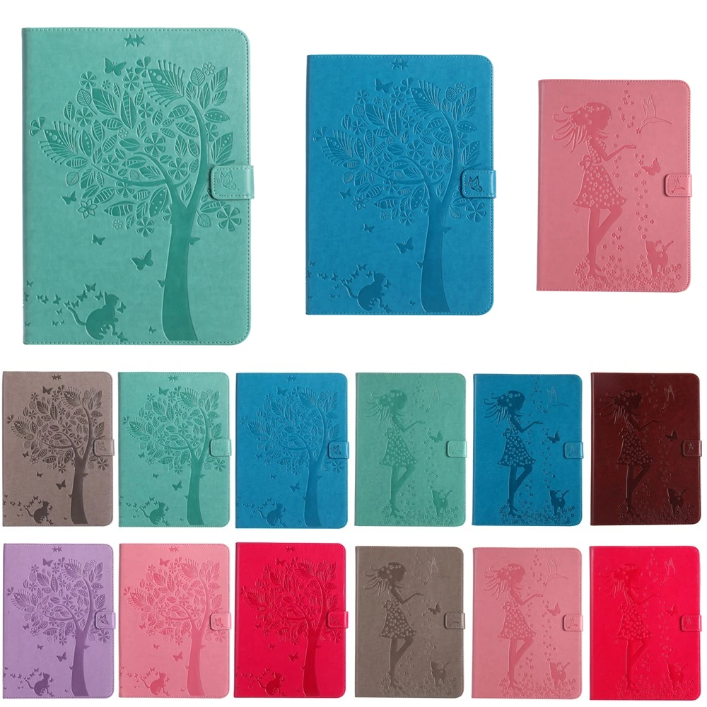 Чехол книжка из тисненой искусственной кожи с кошельком для iPad Mini 1/2/3 функцией