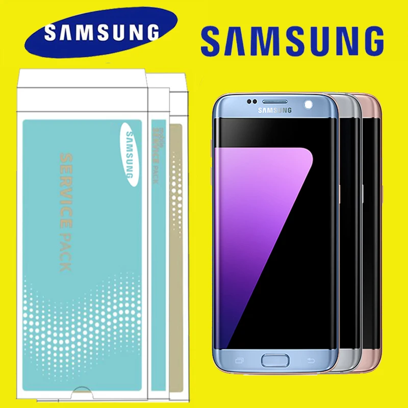 Оригинальный 5 ''ЖК дисплей для SAMSUNG Galaxy S7 edge G935 G935F сенсорный экран дигитайзер