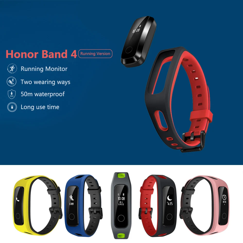Смарт-браслет huawei Honor Band 4, фитнес-браслет, трекер с пряжкой для обуви, спортивные наручные часы