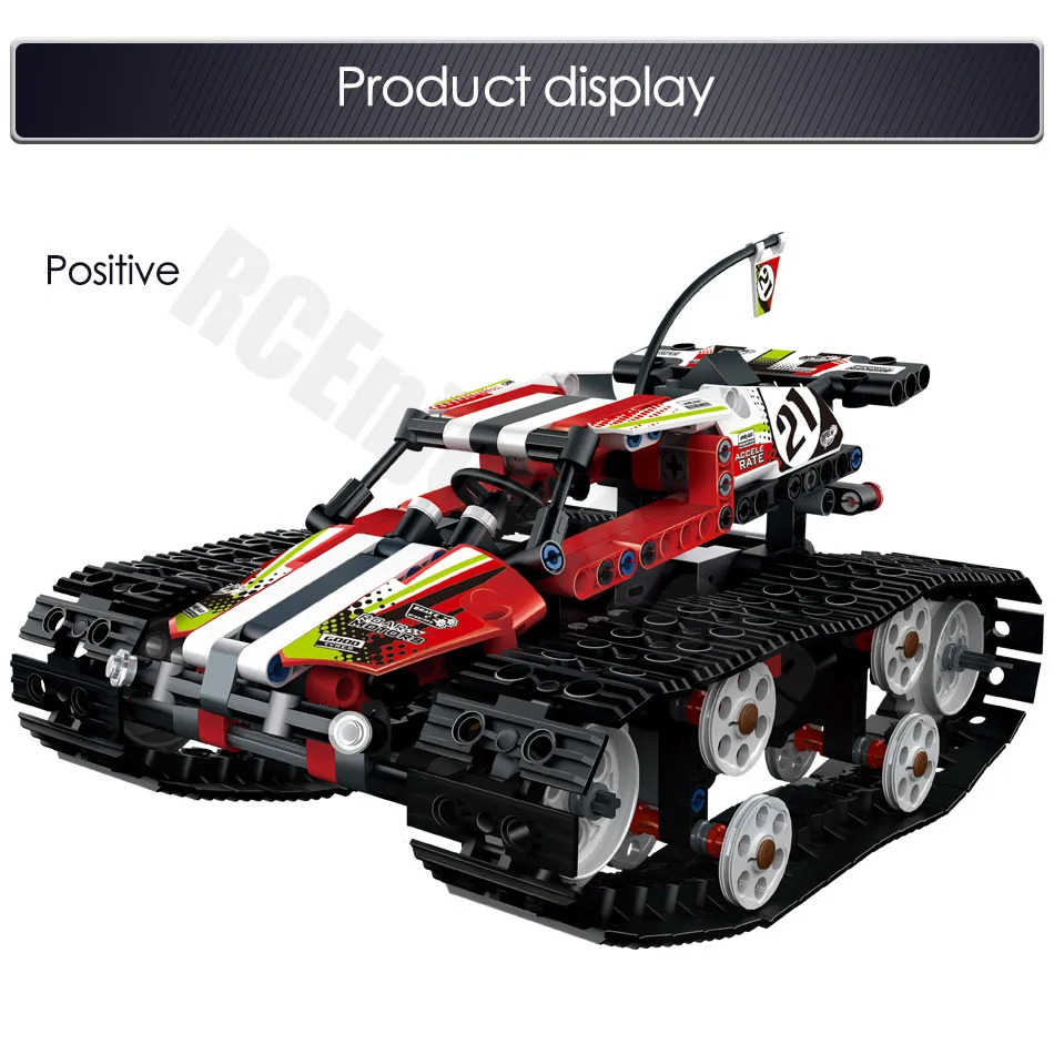 Technic RC Гусеничный гонщик Автомобильный Электрический двигатель с функцией питания совместимый Technic городской строительный блок кирпичи модель игрушки для мальчиков