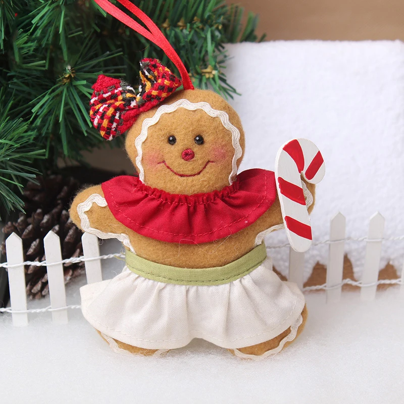 Лидер продаж 1 шт./лот Супер милые Рождественские Подвески в форме пряников