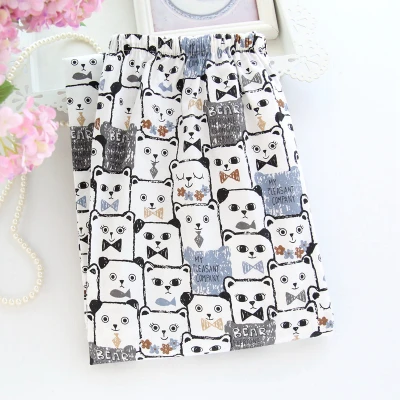 Black and white Cat Пижамные брюки женские брюки хлопок летние хлопковые тканые хлопковые брюки женские домашние брюки - Цвет: Black and white Cat