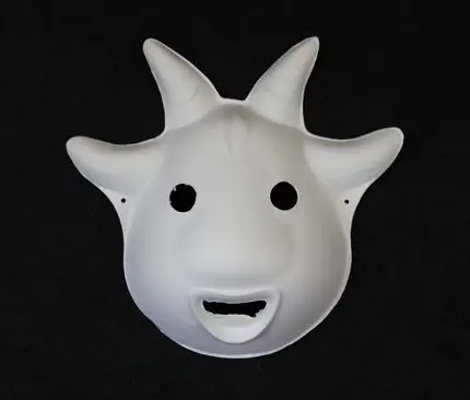paper pulp masks hot selling Eco-friendly 45g white diy sheep mask goat 1lot=10pcs IF210C | Дом и сад