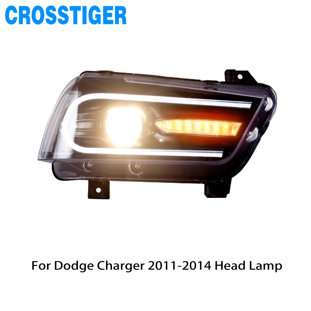 Для Dodge charger 2011 2012 2013 2014 светодиодный DRL фара в сборе|Фара для авто сборе| |