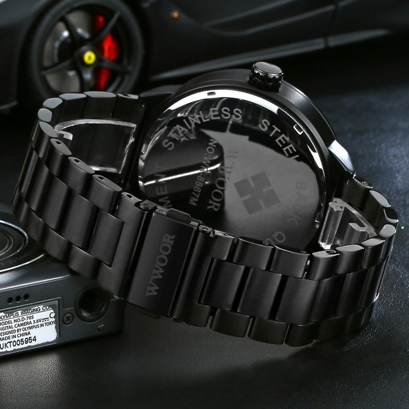 WWOOR лучший бренд класса люкс армейские военные мужские часы повседневные Модные