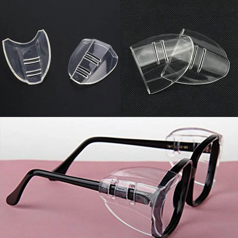 2 пары защитных чехлов для очков SideShields для близоруких защитных очков, Боковой защитный лист, анти-песочный всплеск