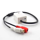 Микрофон Звуковой сигнал Аудио Звук охранного наблюдения DC 9V-12V RCA переходник с внутренней резьбой для видеонаблюдения Камера безопасности Системы