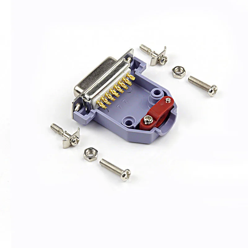 Двухрядная сварочная головка DB15 из чистой меди Позолоченный разъем с