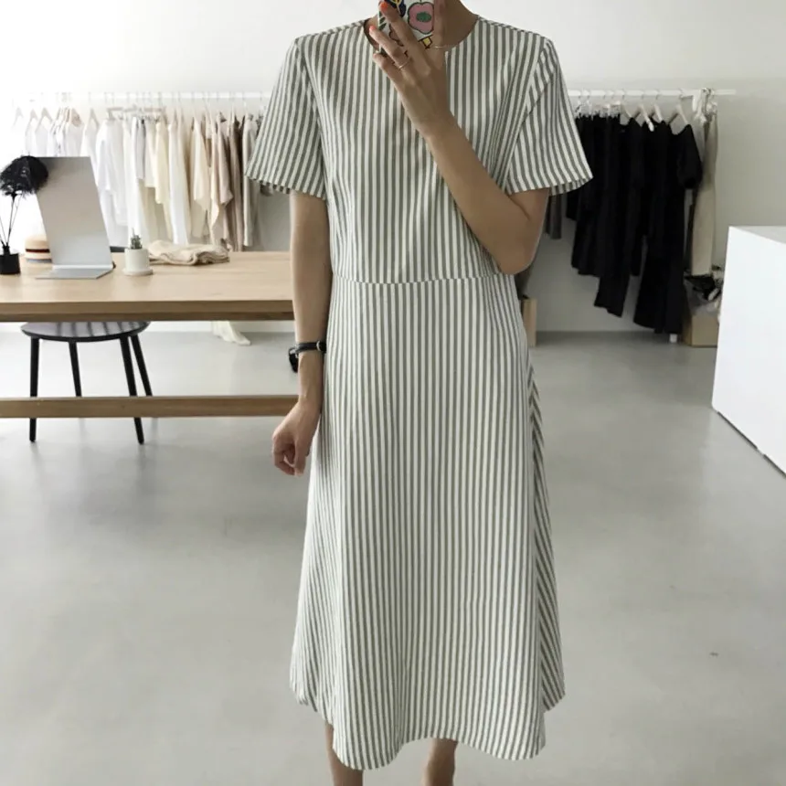 Женское летнее длинное Полосатое платье с повязкой, Vestidos с поясом, повседневное облегающее зеленое платье, Femme Sukienki Vestiti Donna