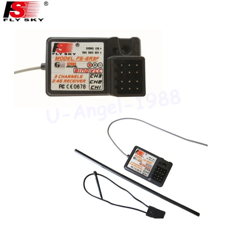 1 шт Flysky FS-GR3F FS-GR3E 3CH 2,4 ГГц RC приемник для FS GT3B GT2 GT3C GT2B T6 TH9X I10 с функцией автоотключения