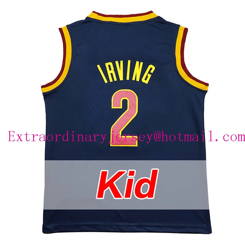 #2 Кирие Ирвинг Молодежи Баскетбол Джерси #23 Леброн Джеймс Малыш Rev 30 Дешевые