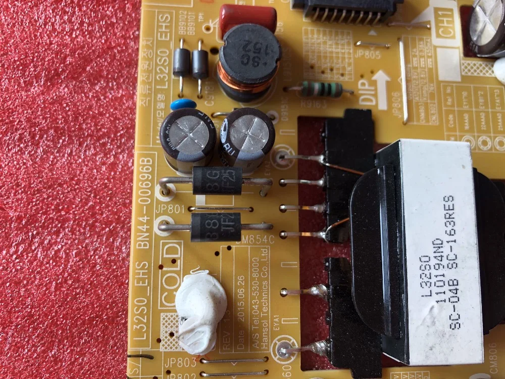 Для samsung UA32H4100AR/AK плата питания BN44-00696A L32S0_ESM PSLF620S06 = BN44-00696B