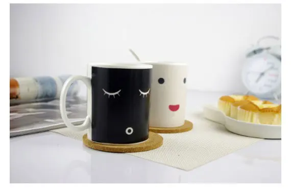 Новинка керамические чашки для воды меняющие цвет офиса утренняя кофейная