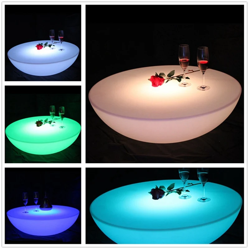 

SK-LF17 (D60*H20cm) Skybesstech LED Bar Table Rechargeable Waterproof IP65 Illuminated Furniture Round Table Free Shipping 1pc